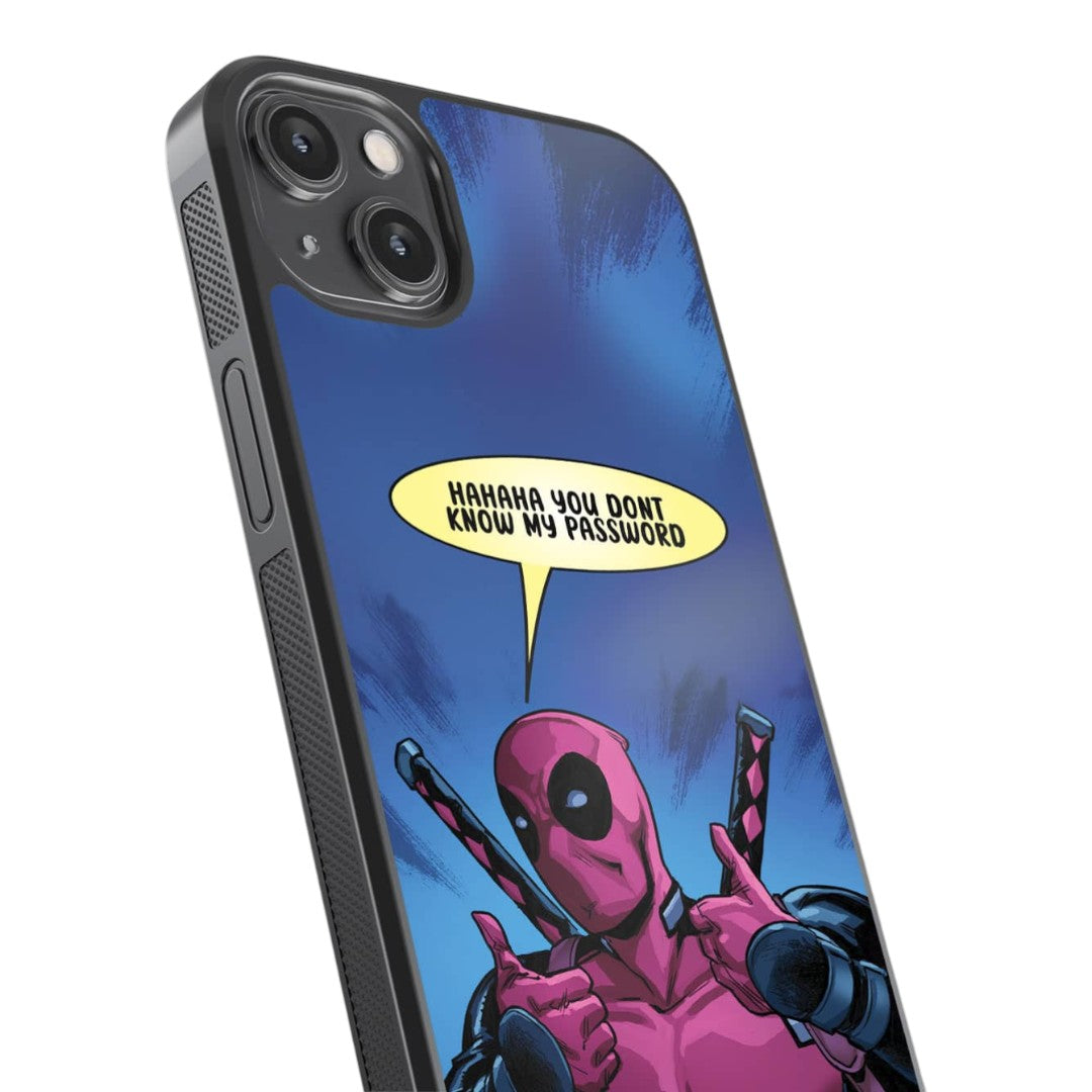 Deadpool Encrypted Glass iPhone Case for iPhone 14 Plus | Macmerise