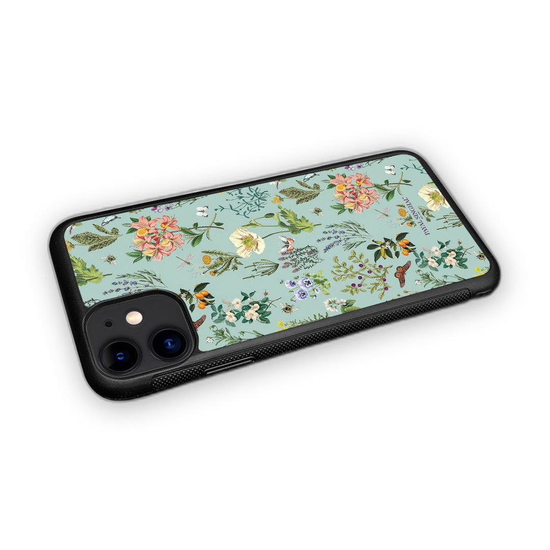 Payal Singhal Titli Aqua Glass iPhone Case for iPhone 11 | Macmerise