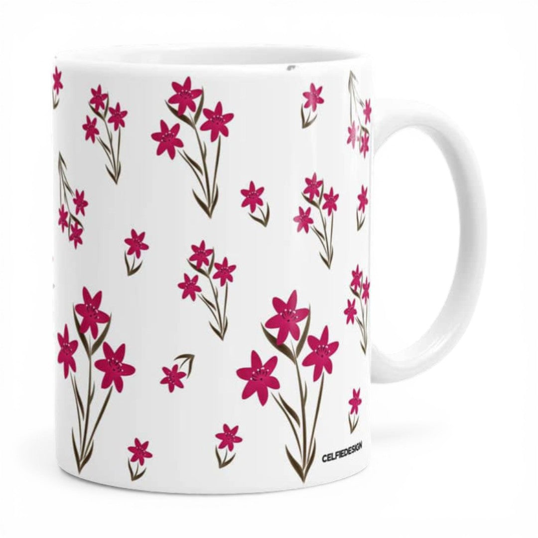 Sk Zephyr Pink Lily Coffee Mug | Macmerise