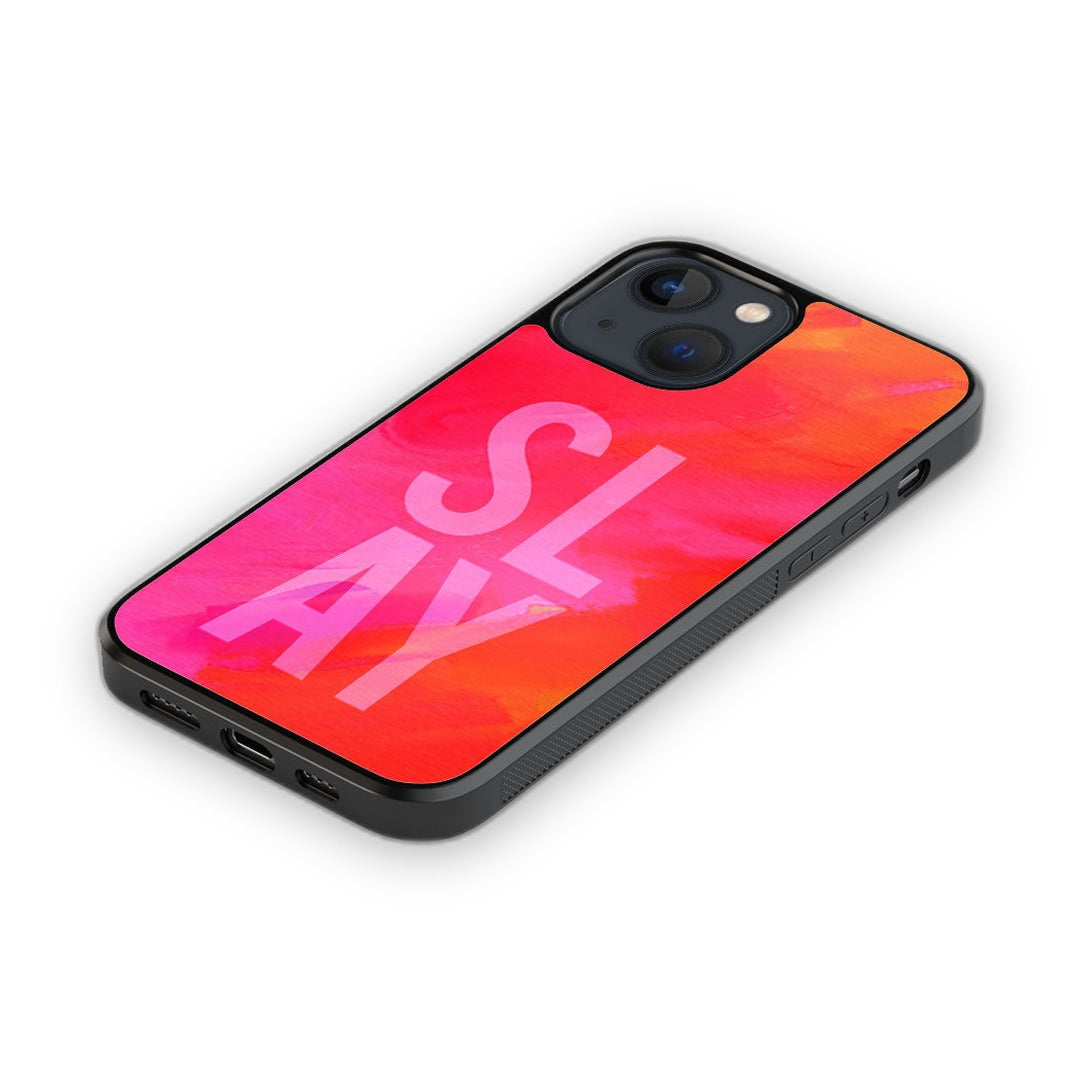 Slay Pink Glass iPhone Case for iPhone 13 Mini | Macmerise