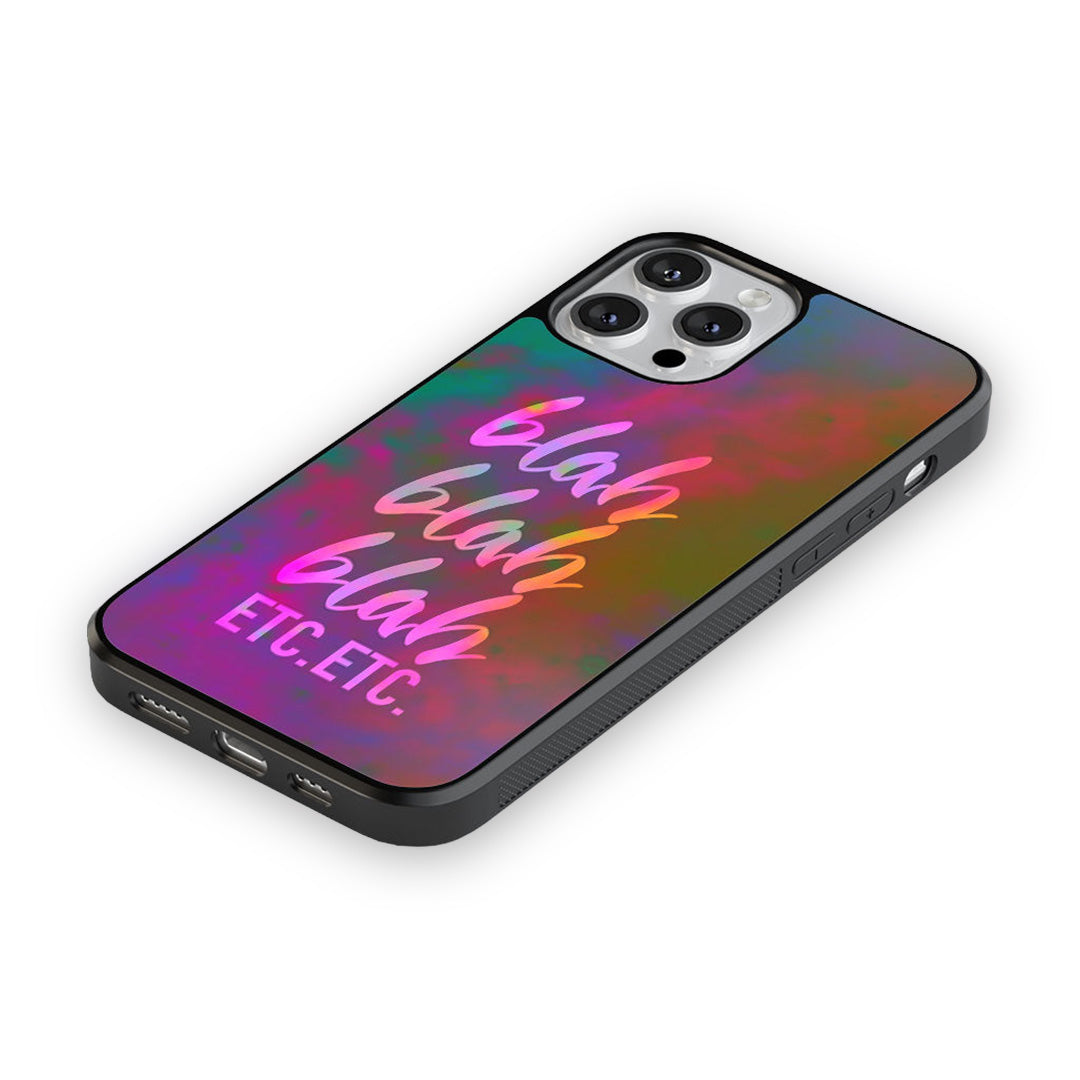 Blah Blah Glass iPhone Case for iPhone 12 Pro Max | Macmerise