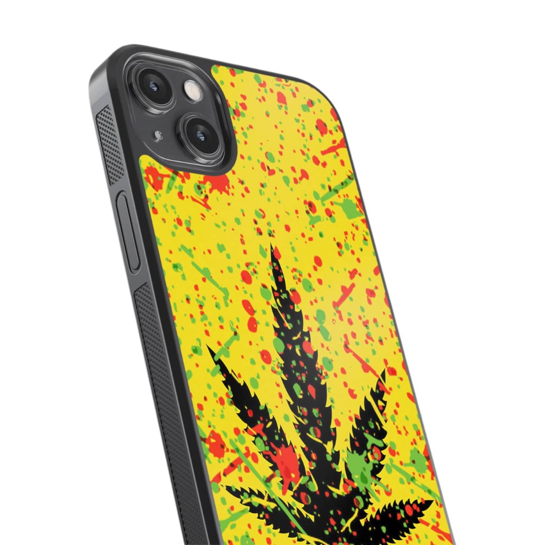Rasta Splash Glass iPhone Case for iPhone 14 Plus | Macmerise