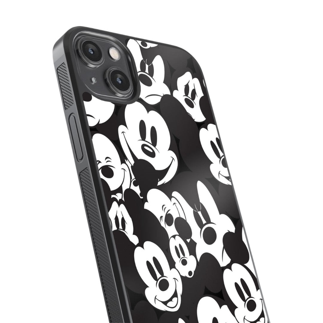 Mickey Smileys Glass iPhone Case for iPhone 14 Plus | Macmerise