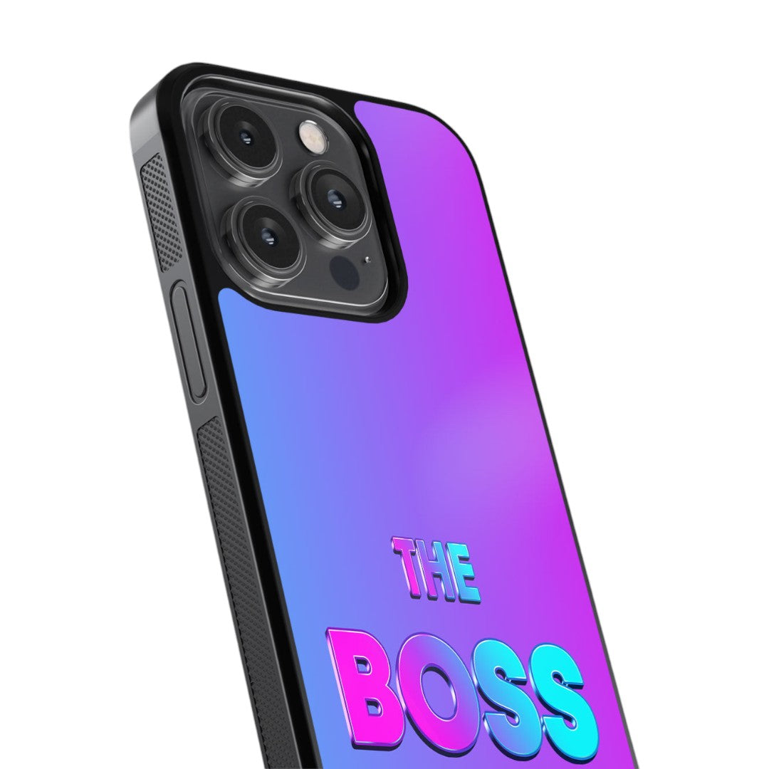 I Am the Boss Glass iPhone Case for iPhone 14 Pro | Macmerise