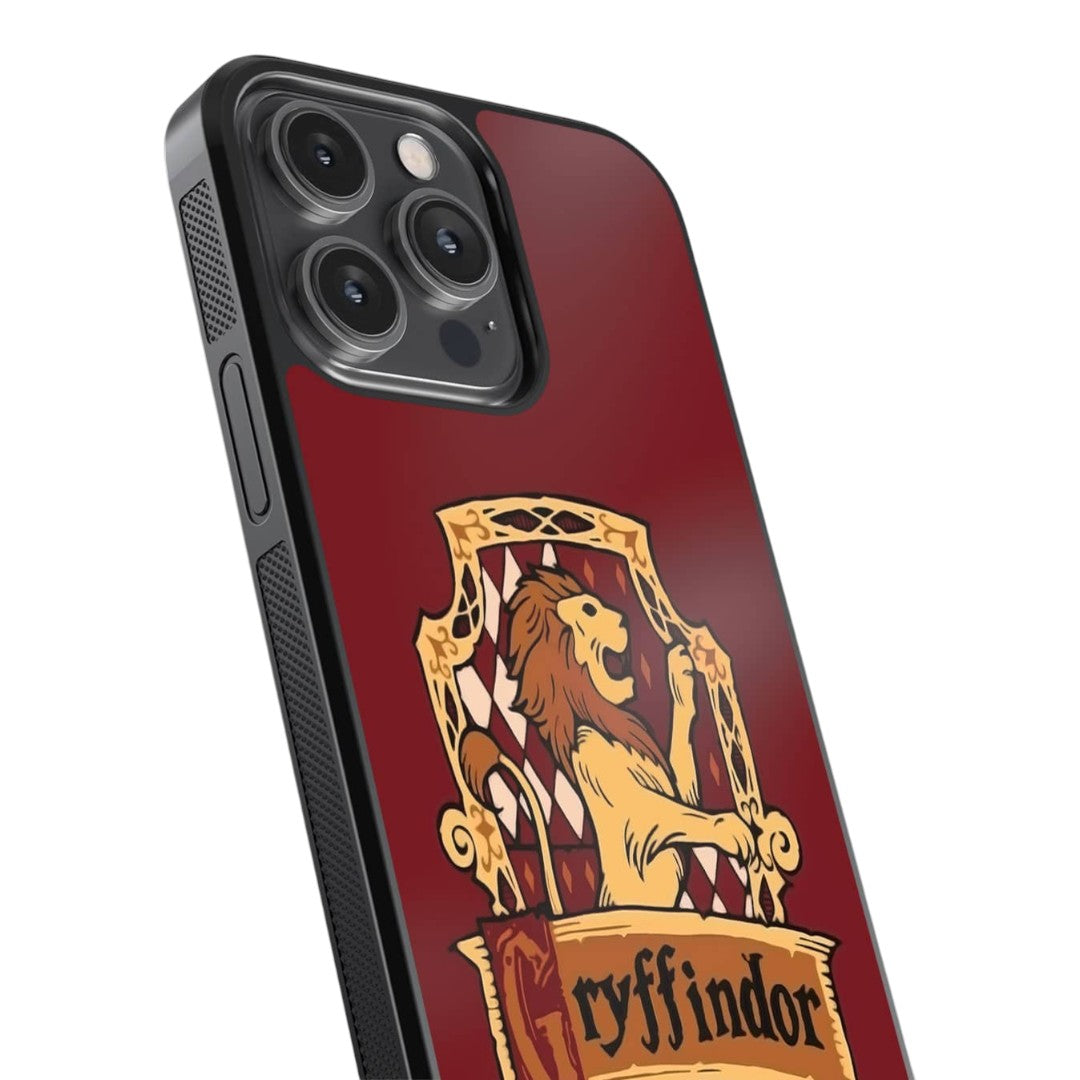 Crest Gryffindor Glass iPhone Case for iPhone 14 Pro Max | Macmerise