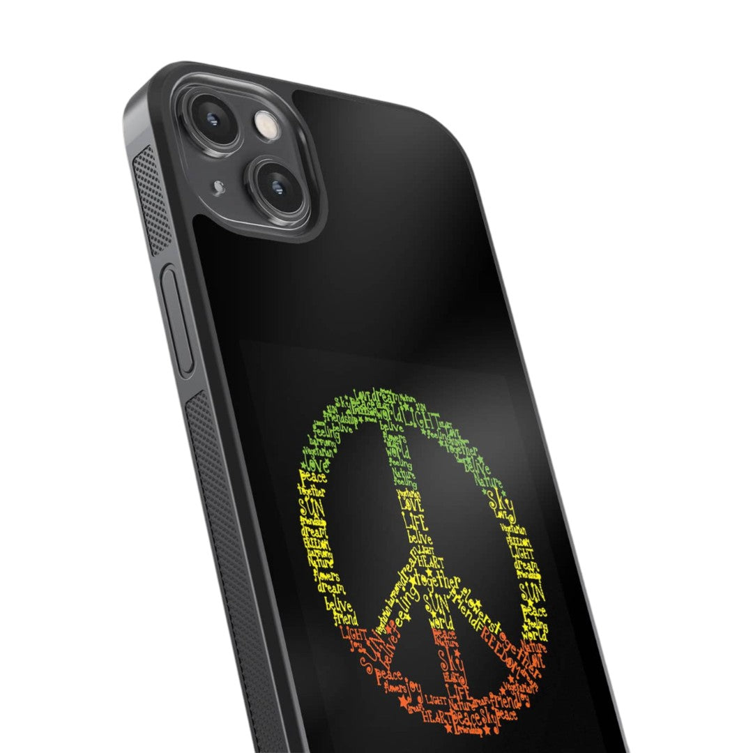 Symbol of Peace Glass iPhone Case for iPhone 14 Plus | Macmerise