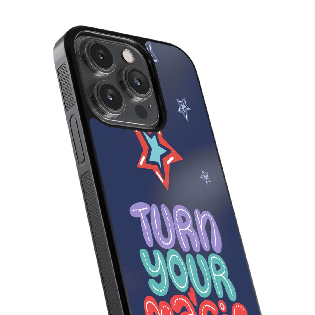 Turn Your Magic On Glass iPhone Case for iPhone 14 Pro | Macmerise