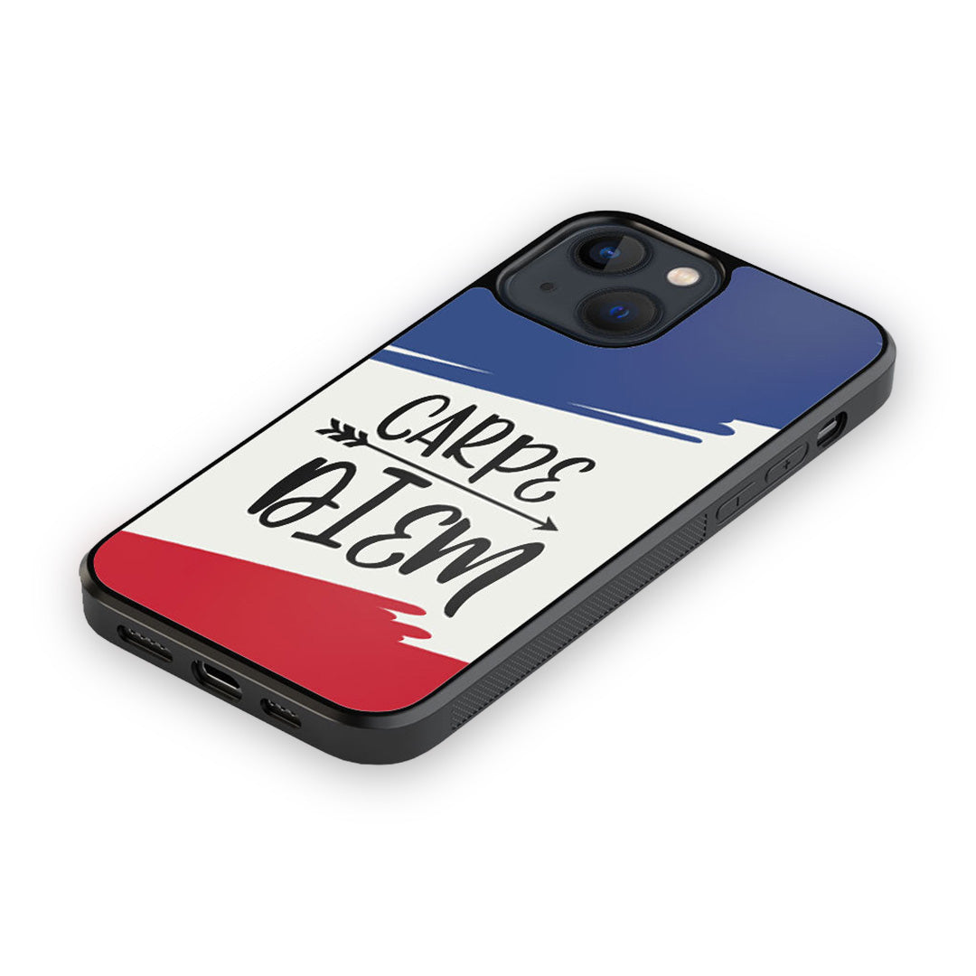 Carpe Diem Glass iPhone Case for iPhone 13 Mini | Macmerise