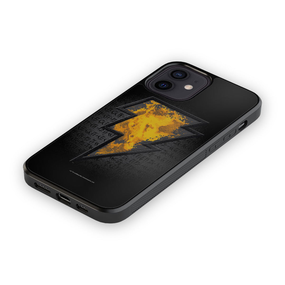 Black Thunder Glass iPhone Case for iPhone 12 | Macmerise