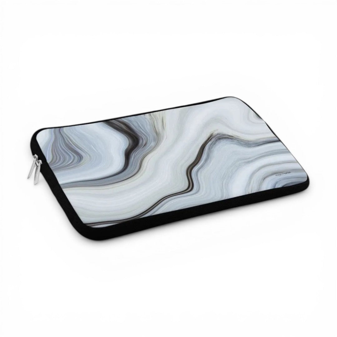 Liquid Funk Laptop Sleeve White - side view | Macmerise