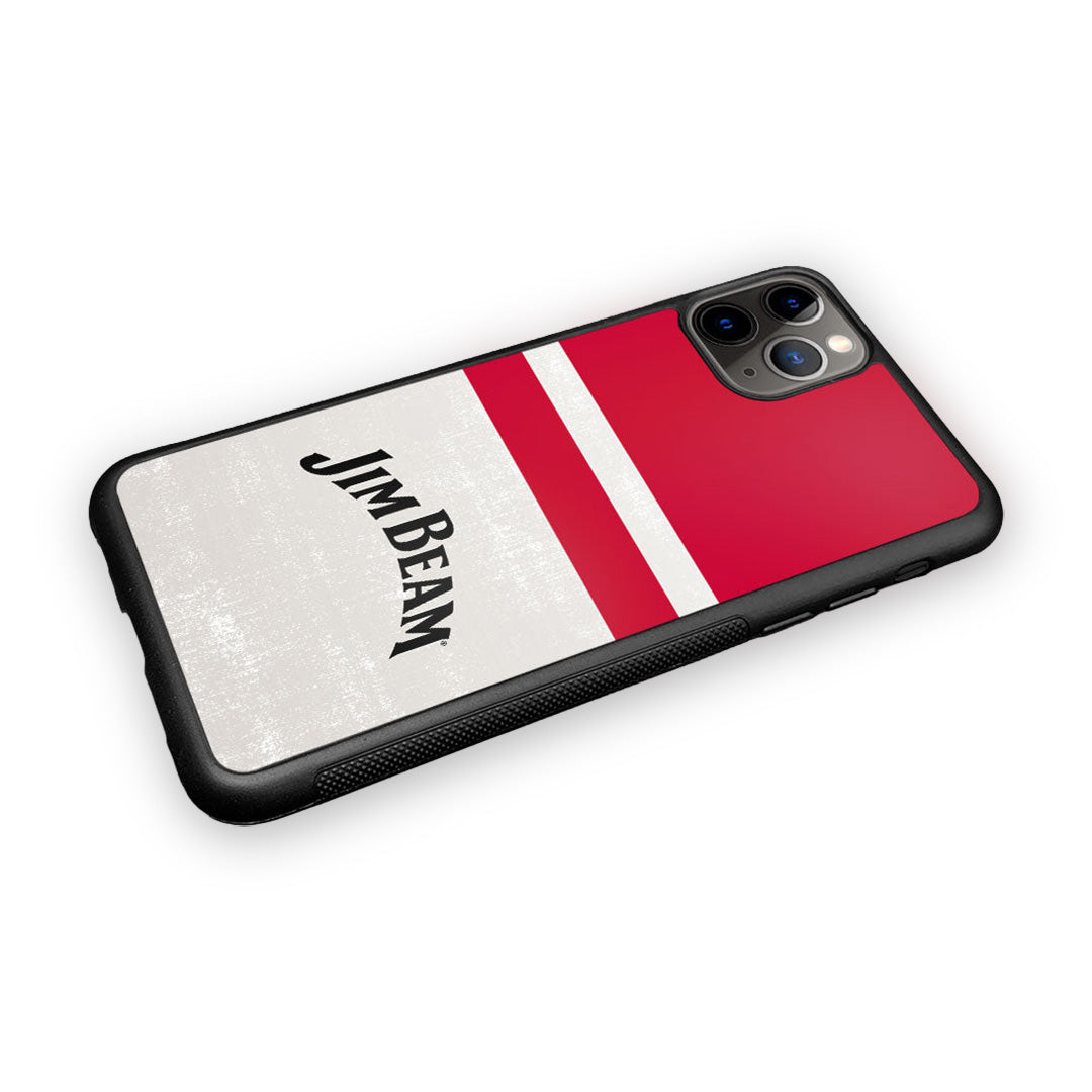 Jim Beam White Stripes Glass iPhone Case for iPhone 11 Pro | Macmerise