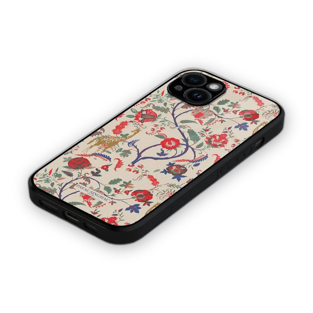 Payal Singhal Giraffe Print Glass iPhone Case for iPhone 15 Plus | Macmerise