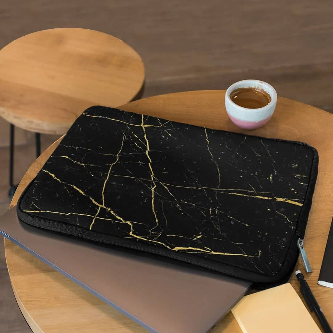 Marble Black Onyx Laptop Sleeve 15 Inches | Macmerise