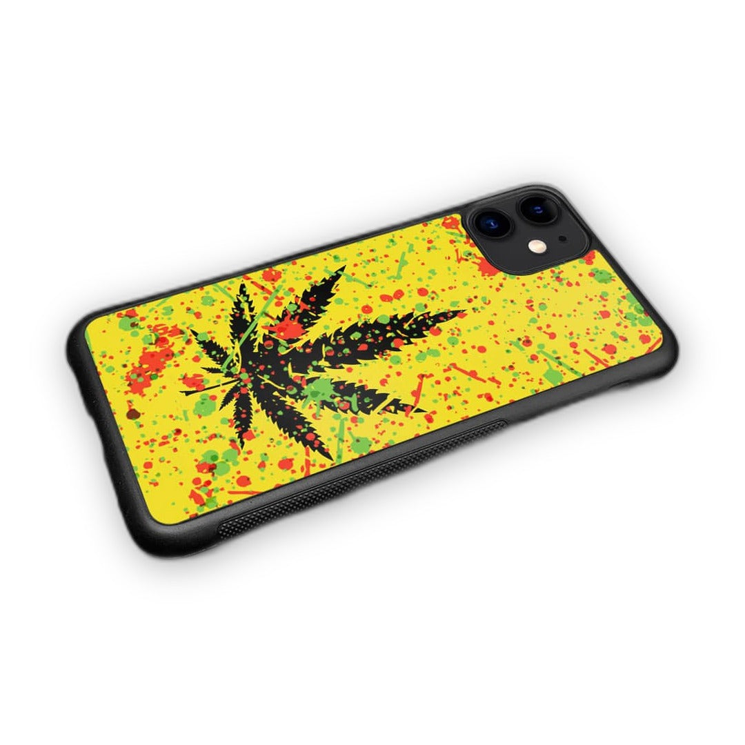 Rasta Splash Glass iPhone Case for iPhone 11 | Macmerise