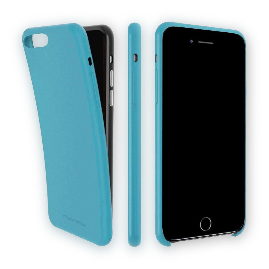 Basics iPhone 7 Silicone Case Sky Blue - side view | Macmerise
