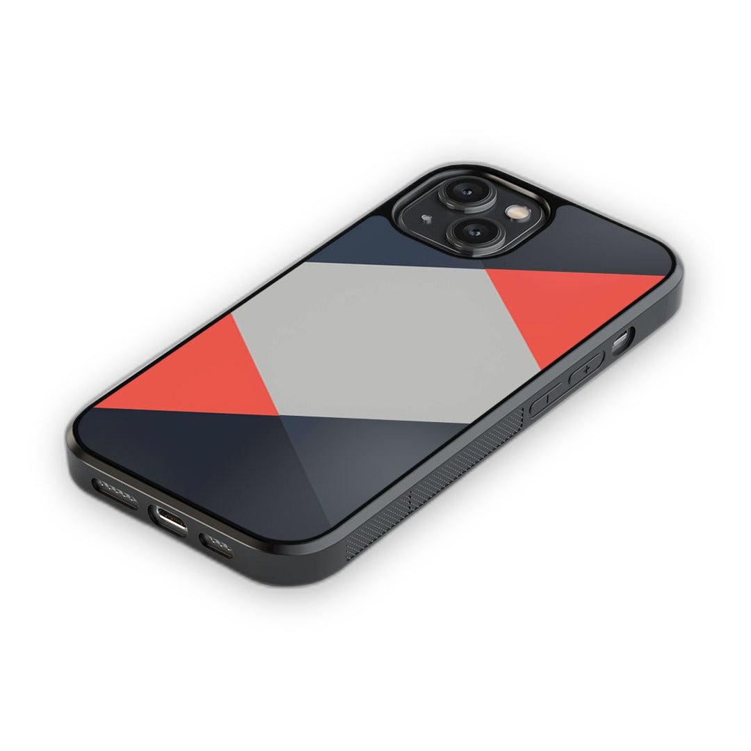 Criss Cross Coral Glass iPhone Case for iPhone 14 | Macmerise