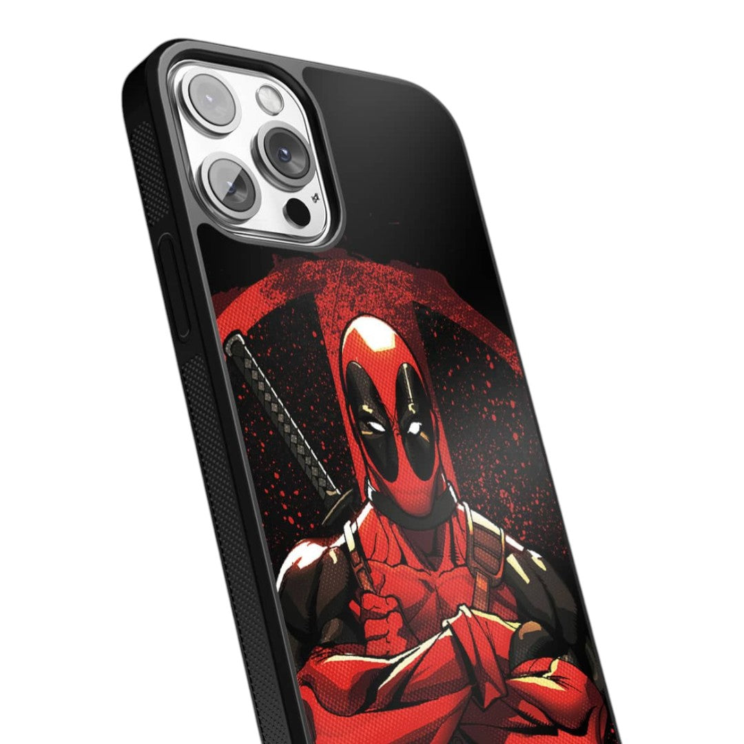 Deadpool Stance Glass iPhone Case for iPhone 13 Pro | Macmerise
