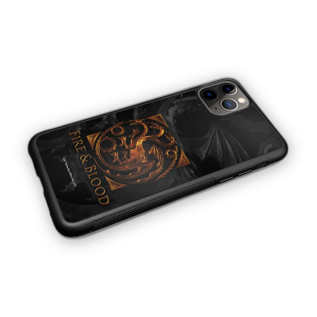Fire and Blood Glass iPhone Case for iPhone 11 Pro | Macmerise
