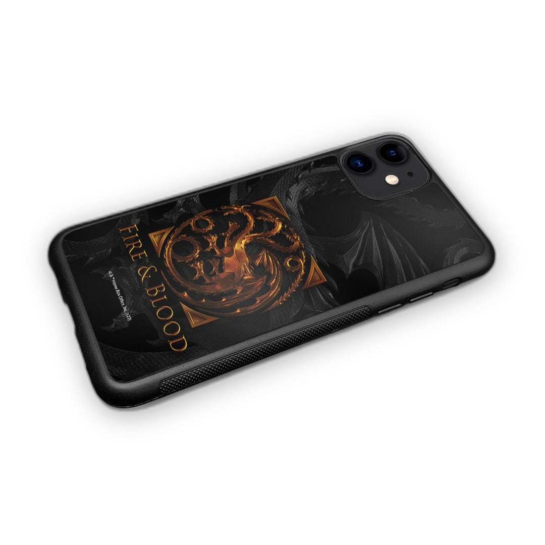 Fire and Blood Glass iPhone Case for iPhone 11 | Macmerise