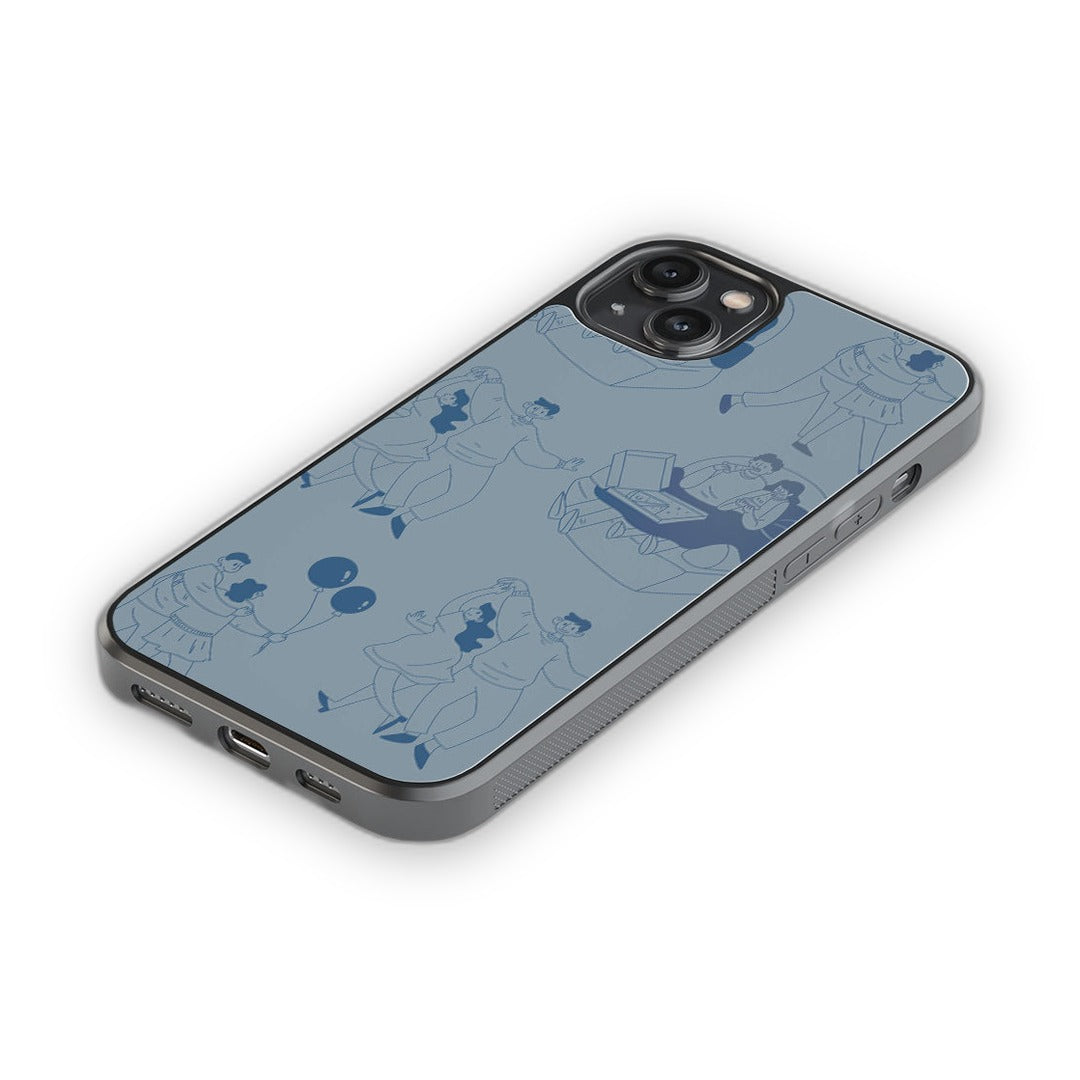 Love Tale Grey Glass iPhone Case for iPhone 14 Plus | Macmerise