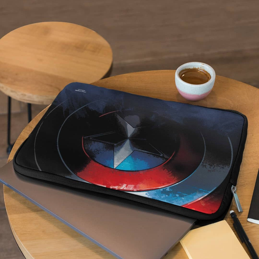 Grunge Cap Shield Laptop Sleeve 13 Inches | Macmerise