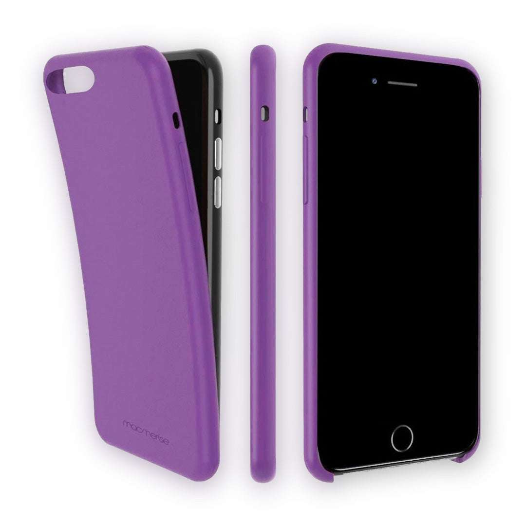 Basics iPhone 7 Silicone Case Purple - side view | Macmerise