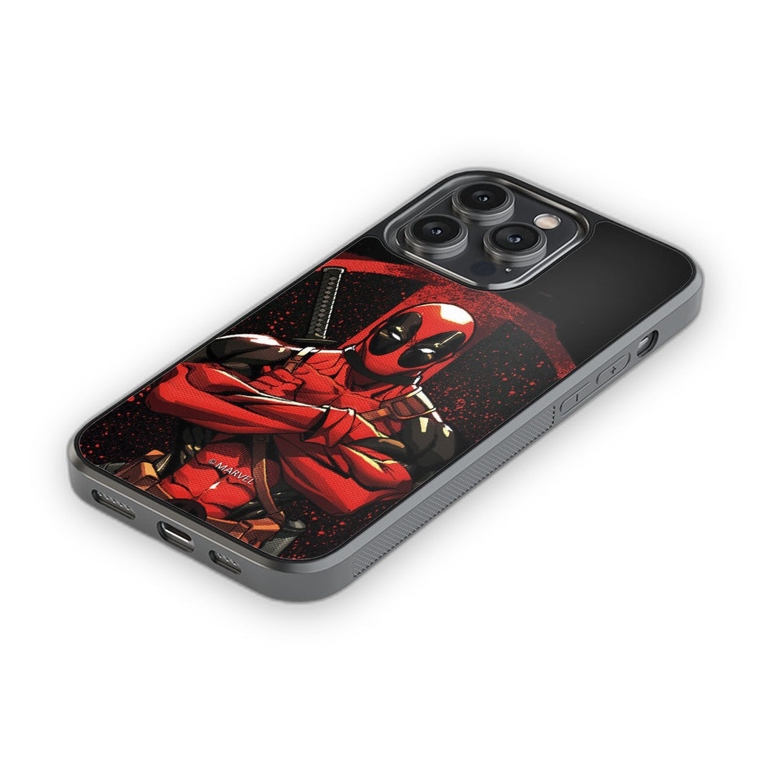 Deadpool Stance Glass iPhone Case for iPhone 14 Pro Max | Macmerise