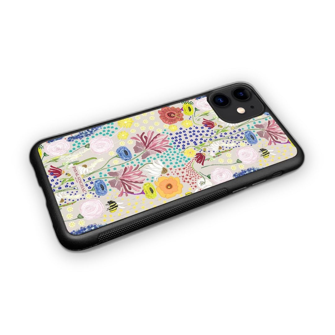 Payal Singhal Bee Garden Stone Glass iPhone Case for iPhone 11 | Macmerise