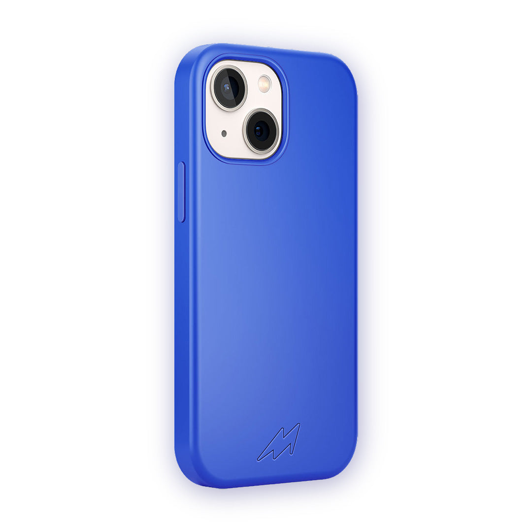 Basics Glass iPhone Case for iPhone 12 Mini Silicone Blue | Macmerise