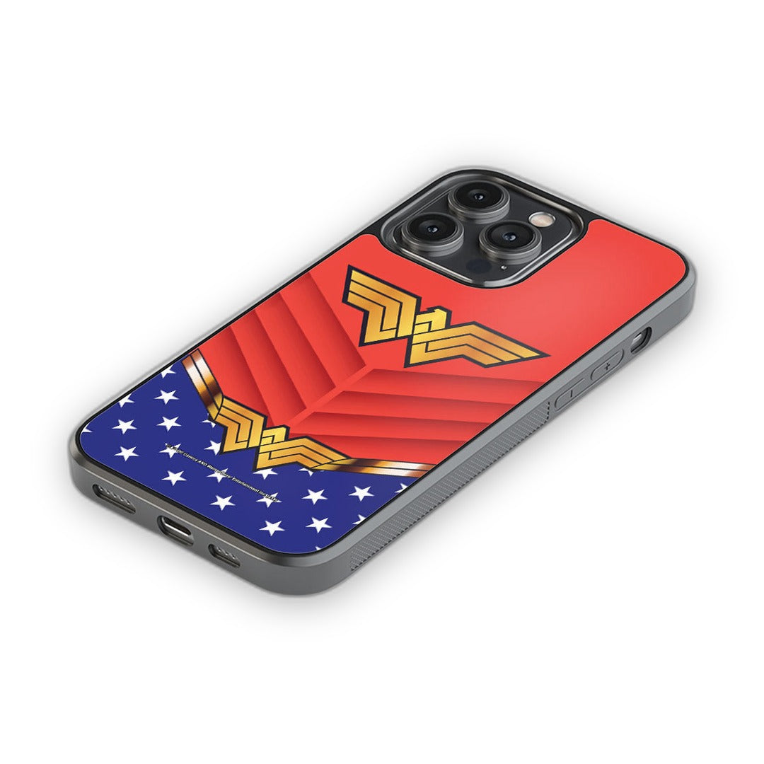 Suit Up Wonder Woman Glass iPhone Case for iPhone 14 Pro Max | Macmerise