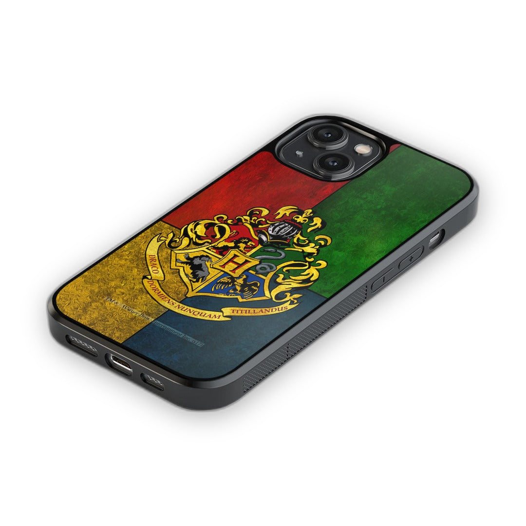 Hogwarts Sigil United Glass iPhone Case for iPhone 14 | Macmerise