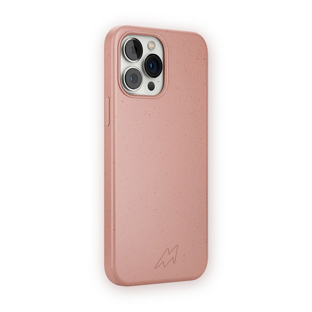 Basics Glass iPhone Case for iPhone 13 Pro Max Ecofriendly Baby Pink | Macmerise