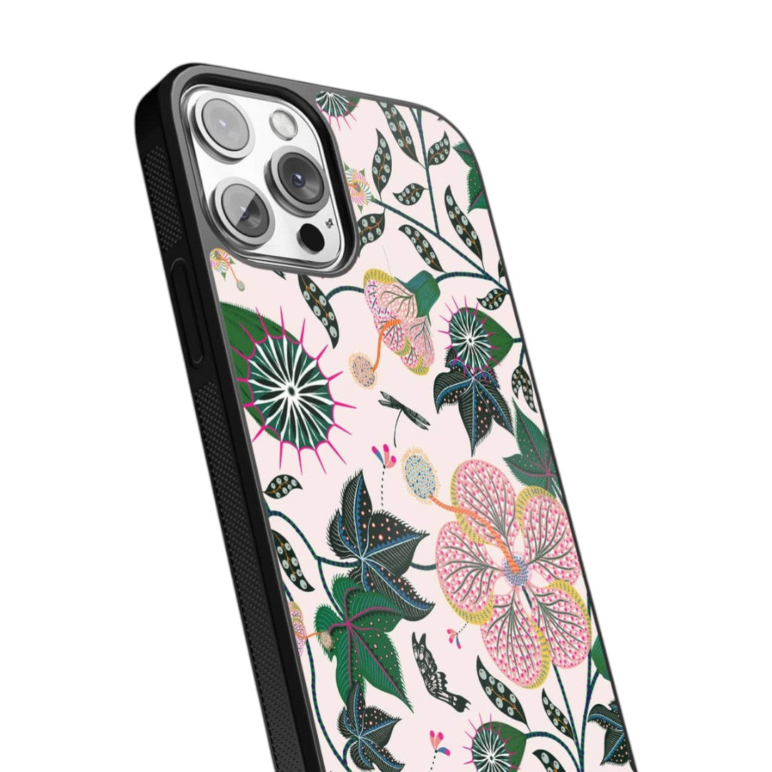 Payal Singhal Abutilon White Glass iPhone Case for iPhone 13 Pro Max | Macmerise