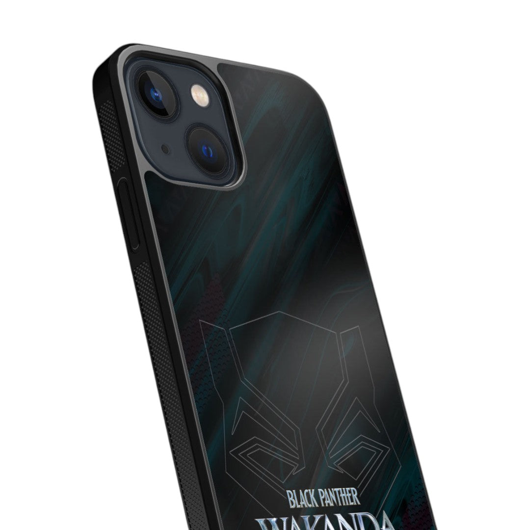 Wakanda Forever Logo Grey Glass iPhone Case for iPhone 13 | Macmerise