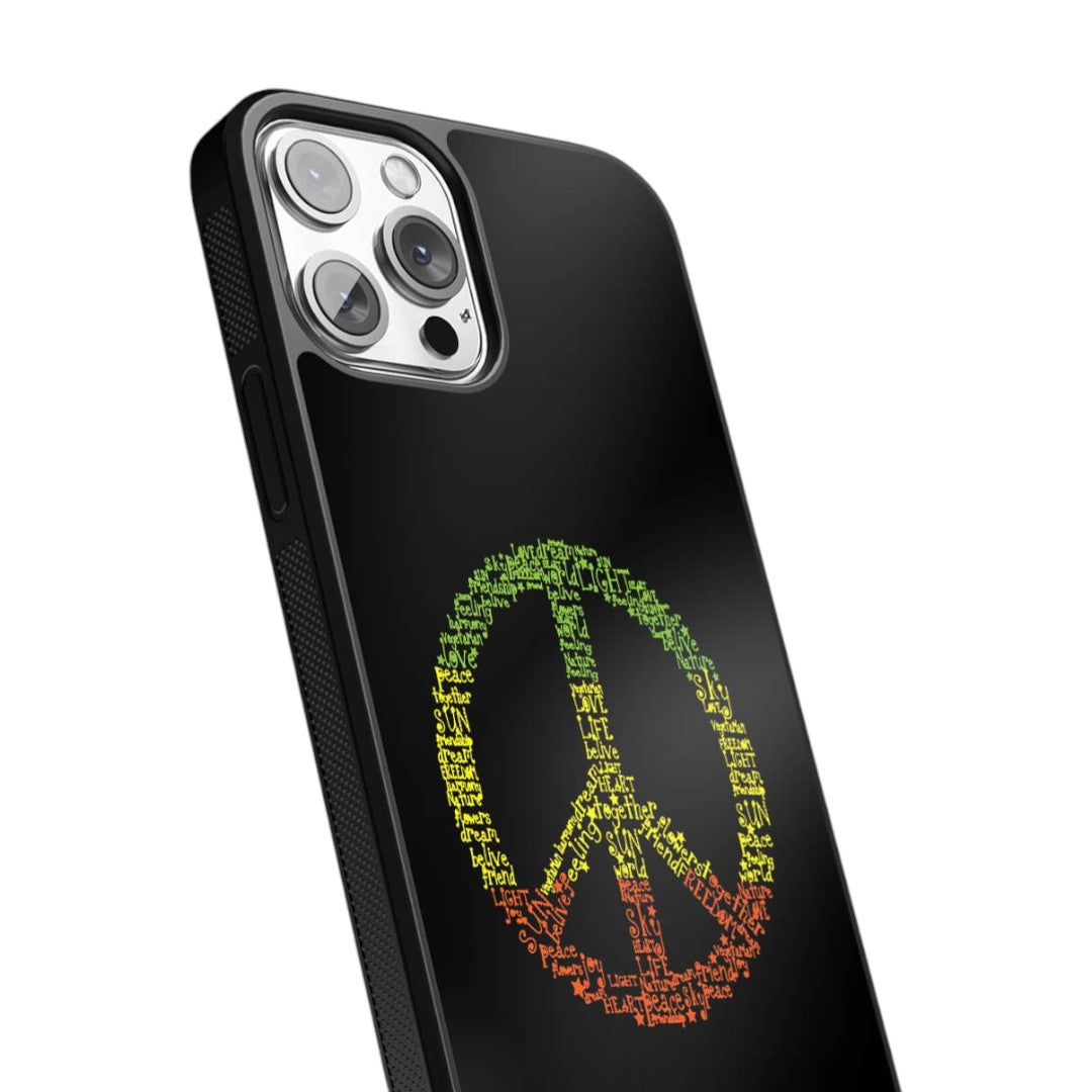 Symbol of Peace Glass iPhone Case for iPhone 12 Pro | Macmerise