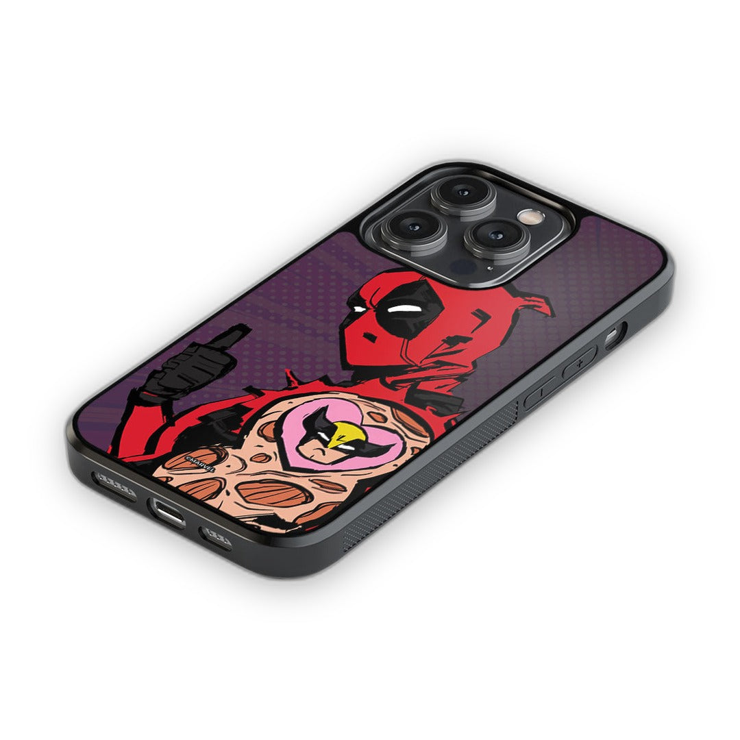 Deadpool Tattoo Glass iPhone Case for iPhone 14 Pro | Macmerise