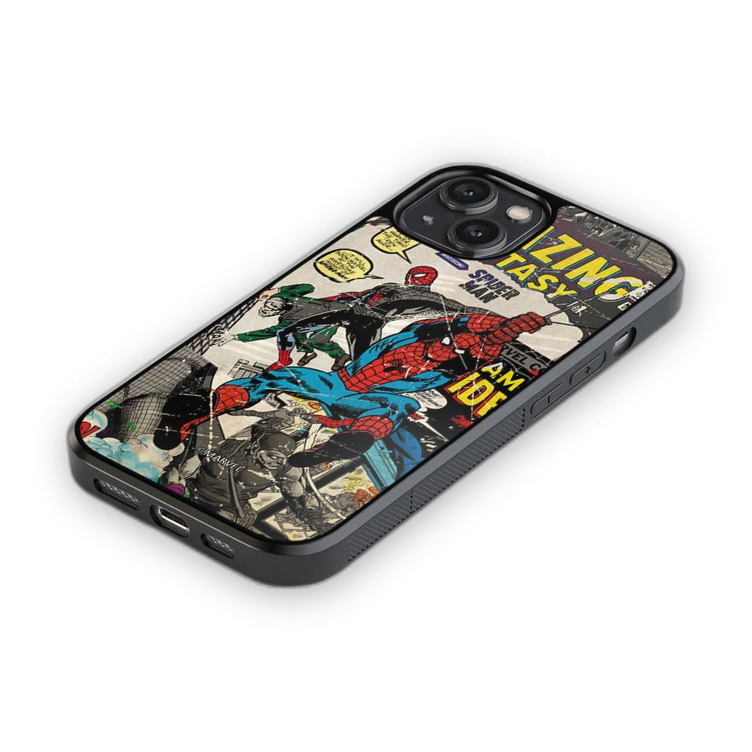 Comic Spidey Glass iPhone Case for iPhone 14 | Macmerise