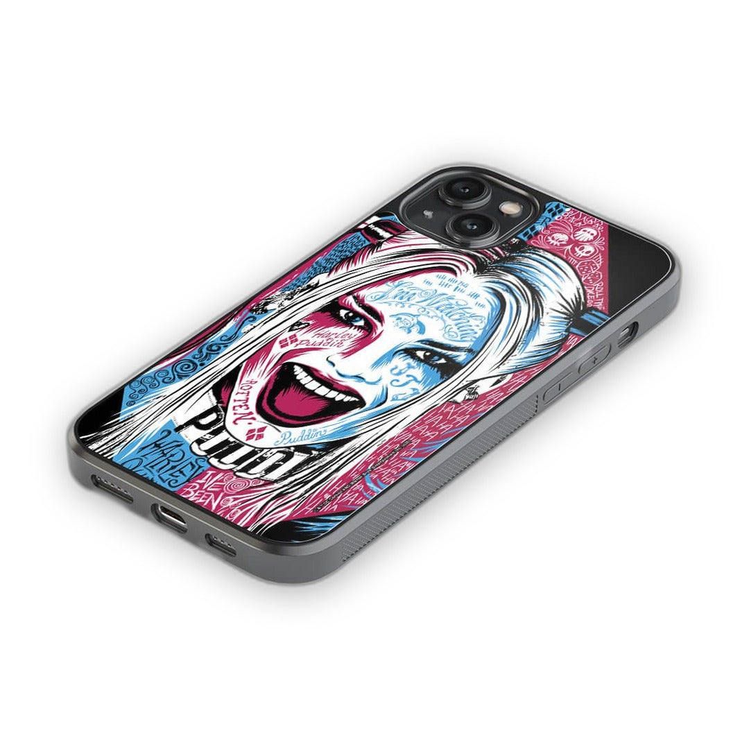 Wicked Harley Quinn Glass iPhone Case for iPhone 14 Plus | Macmerise