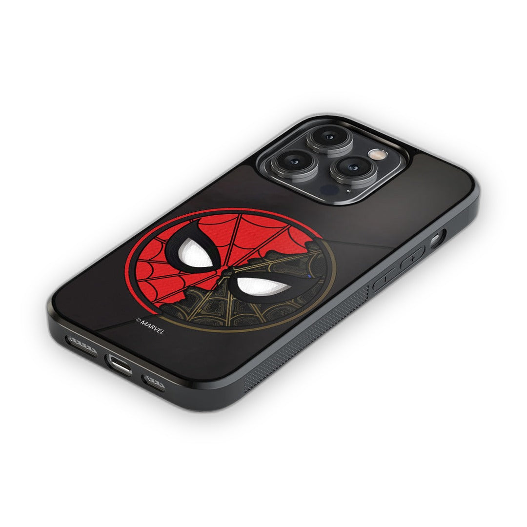 Two Face Spidey Glass iPhone Case for iPhone 14 Pro | Macmerise