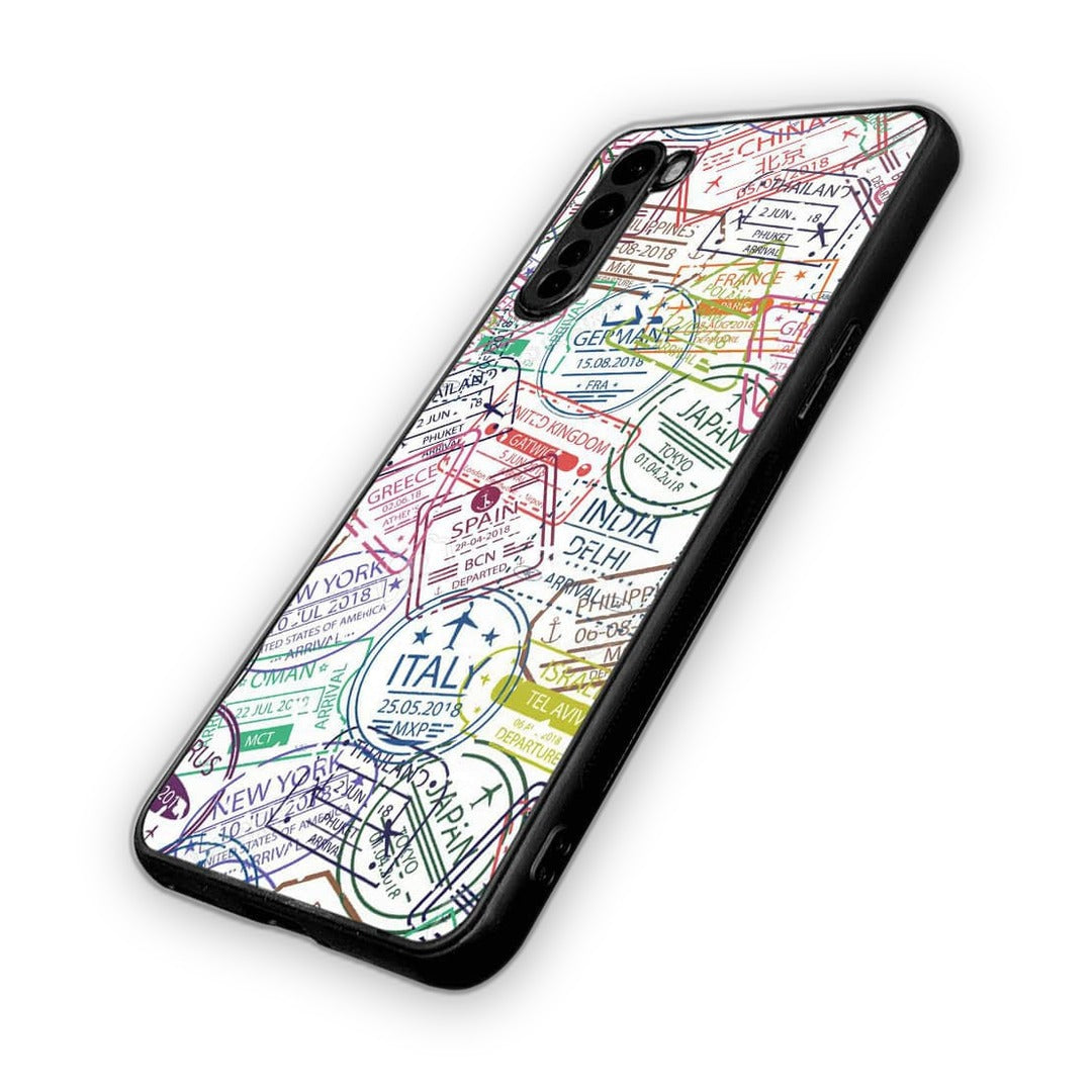 Immigration Stamps White Phone Case for OnePlus Nord | Macmerise