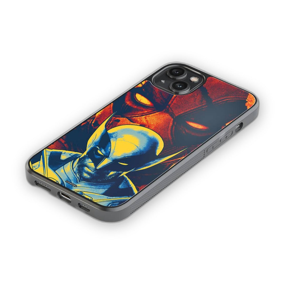 Deadpool Flame Glass iPhone Case for iPhone 14 Plus | Macmerise
