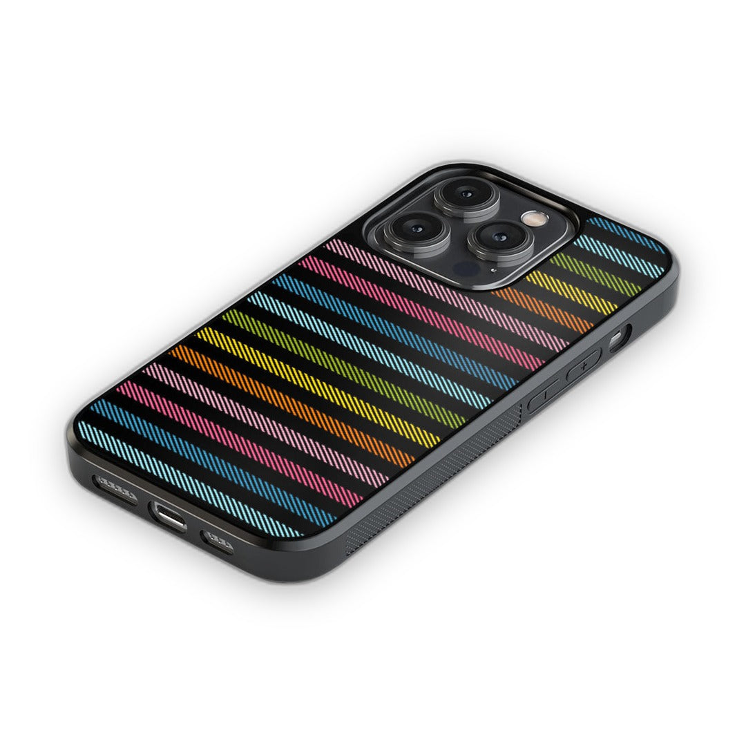 Stripes All the Way Glass iPhone Case for iPhone 14 Pro | Macmerise