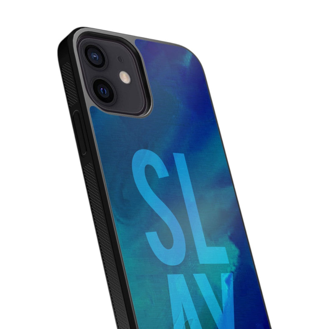 Slay Blue Glass iPhone Case for iPhone 12 | Macmerise