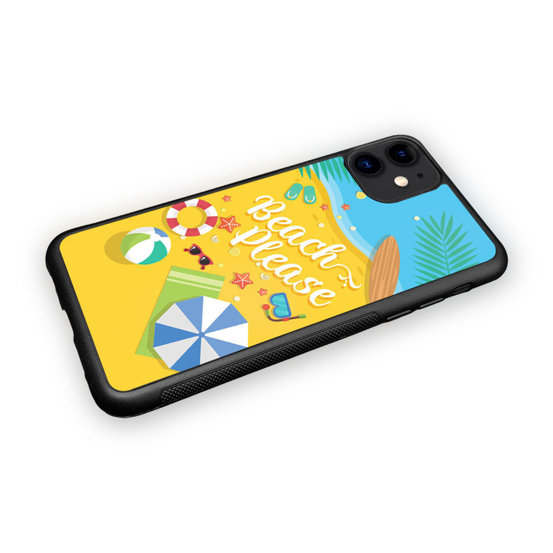 Beach Please Glass iPhone Case for iPhone 11 | Macmerise