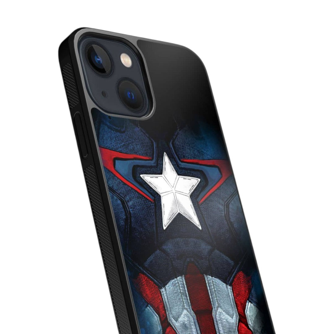 Suit Up Captain Glass iPhone Case for iPhone 13 Mini | Macmerise