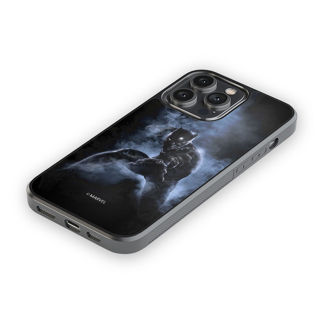Black Panther Attack Glass iPhone Case for iPhone 14 Pro Max | Macmerise