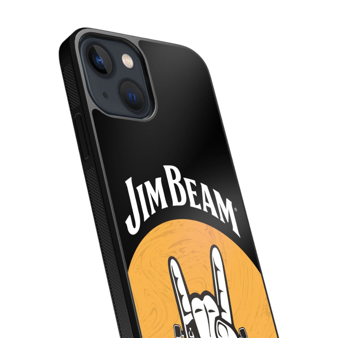 Jim Beam Rock Swag Black Glass iPhone Case for iPhone 13 | Macmerise