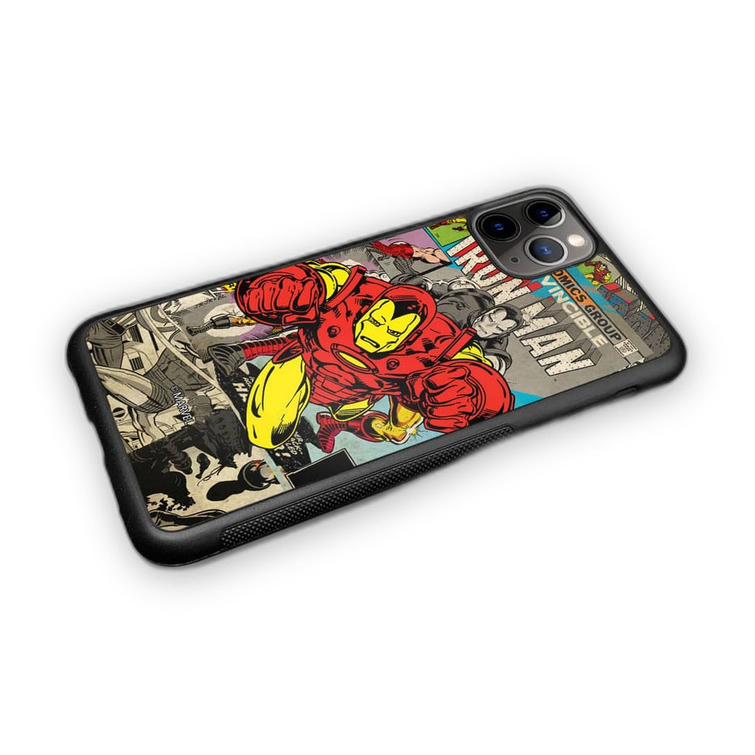 Comic Iron Man Glass iPhone Case for iPhone 11 Pro | Macmerise