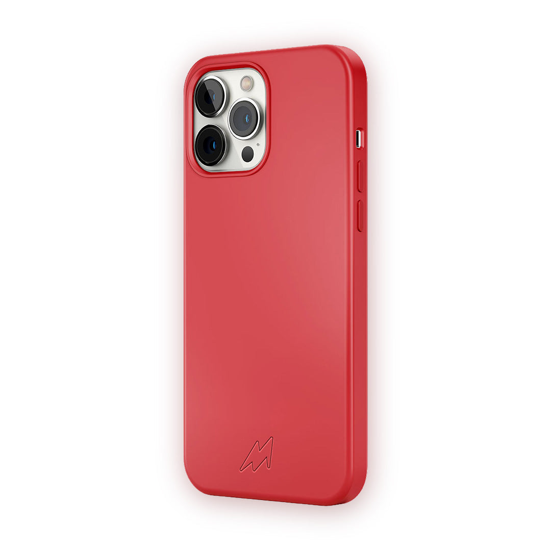 Basics iPhone 12 Pro Max Magsafe Silicone Case Red | Macmerise