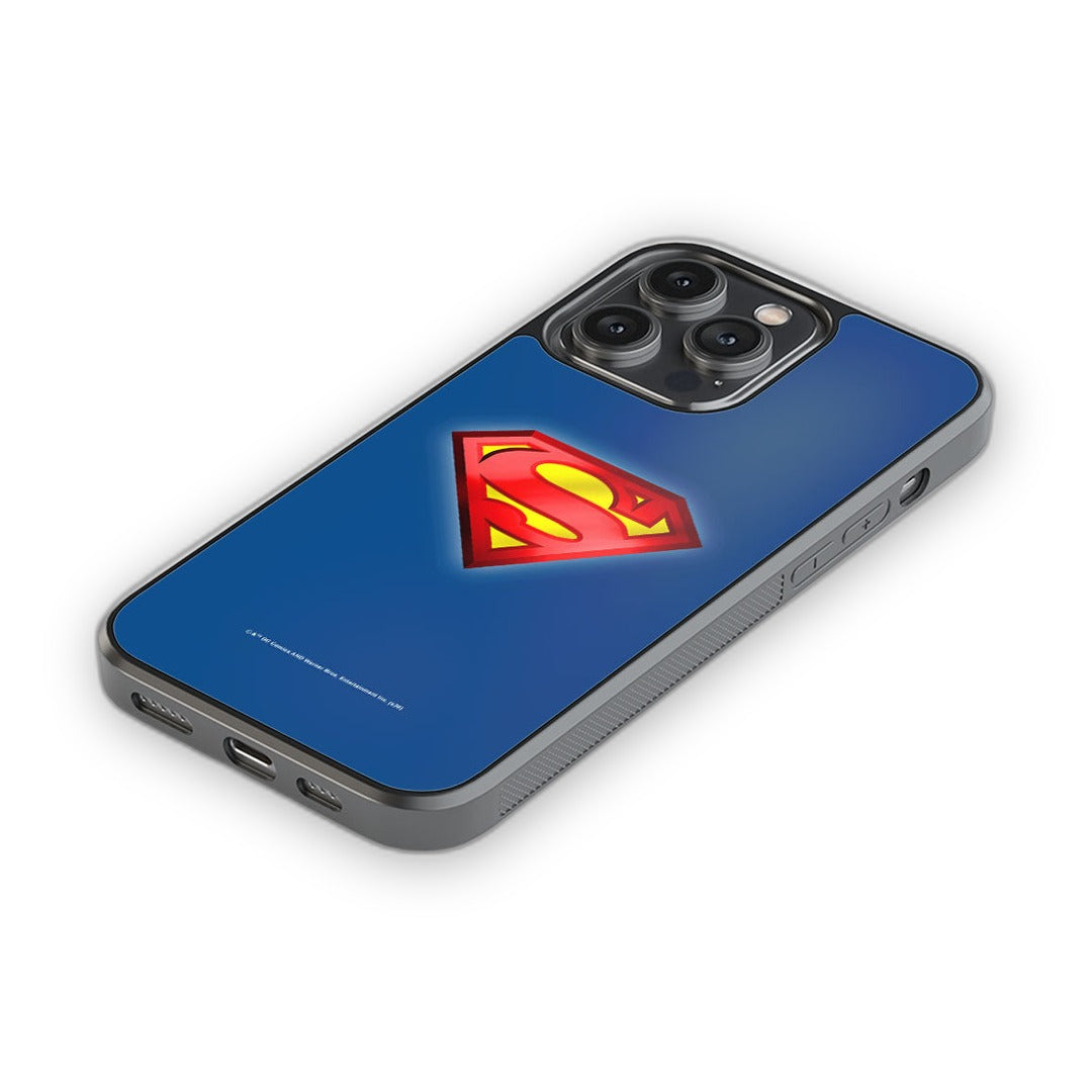 Logo Superman Glass iPhone Case for iPhone 14 Pro Max | Macmerise